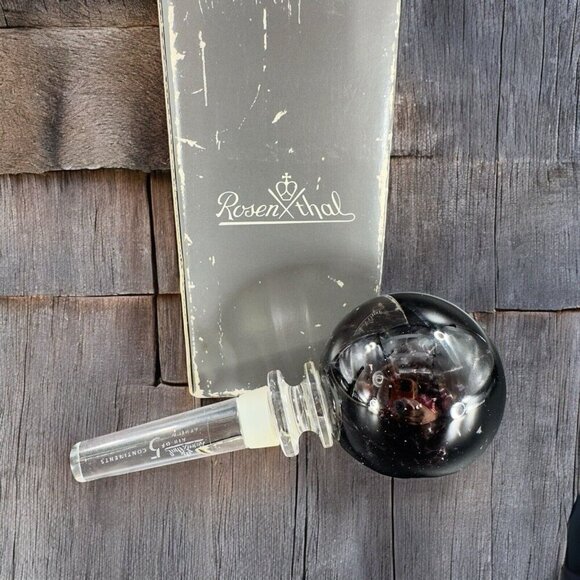 Rosenthal Air Of Five Continents Africa Crystal Wine Bottle Stopper New In Box - Picture 1 of 10